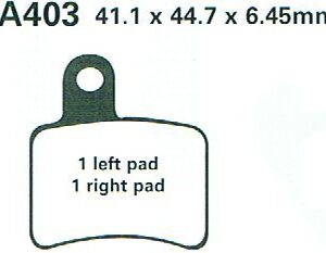 Brake Pads EBC FA403 Beta